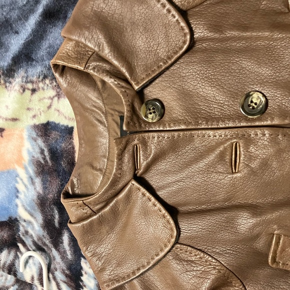 BCBGMaxAzria Brown Leather Jacket - Picture 8 of 11
